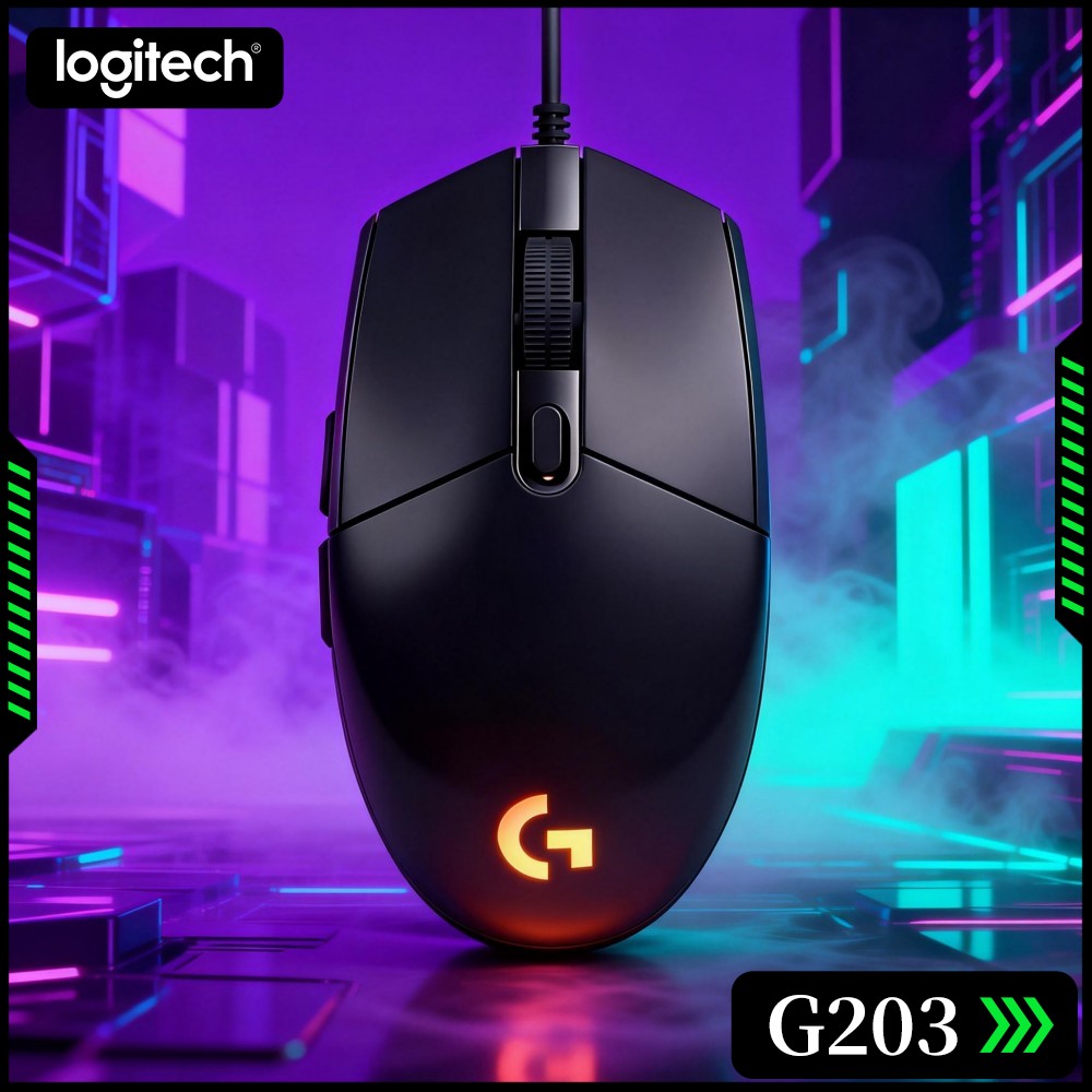 Logitech Mouse G203 - Mouse Gamer com Fio Logitech G203,