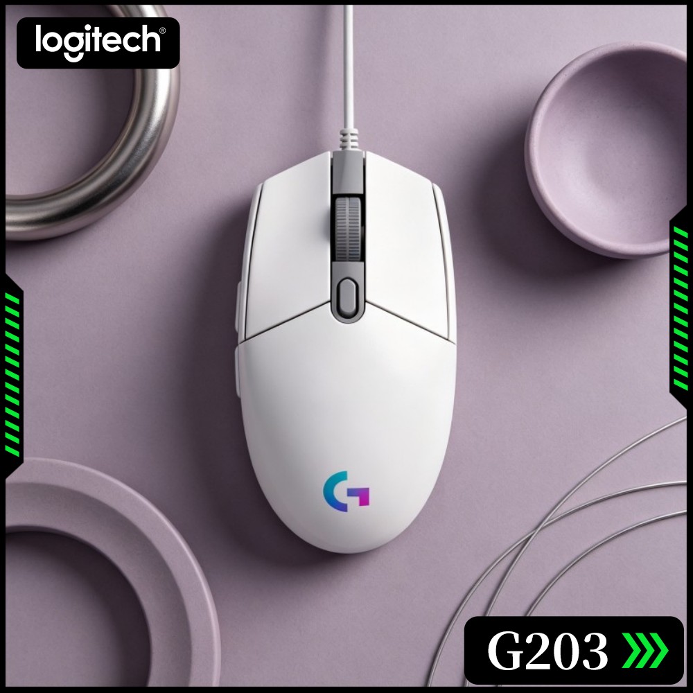 Logitech Mouse G203 - Mouse Gamer com Fio Logitech G203,