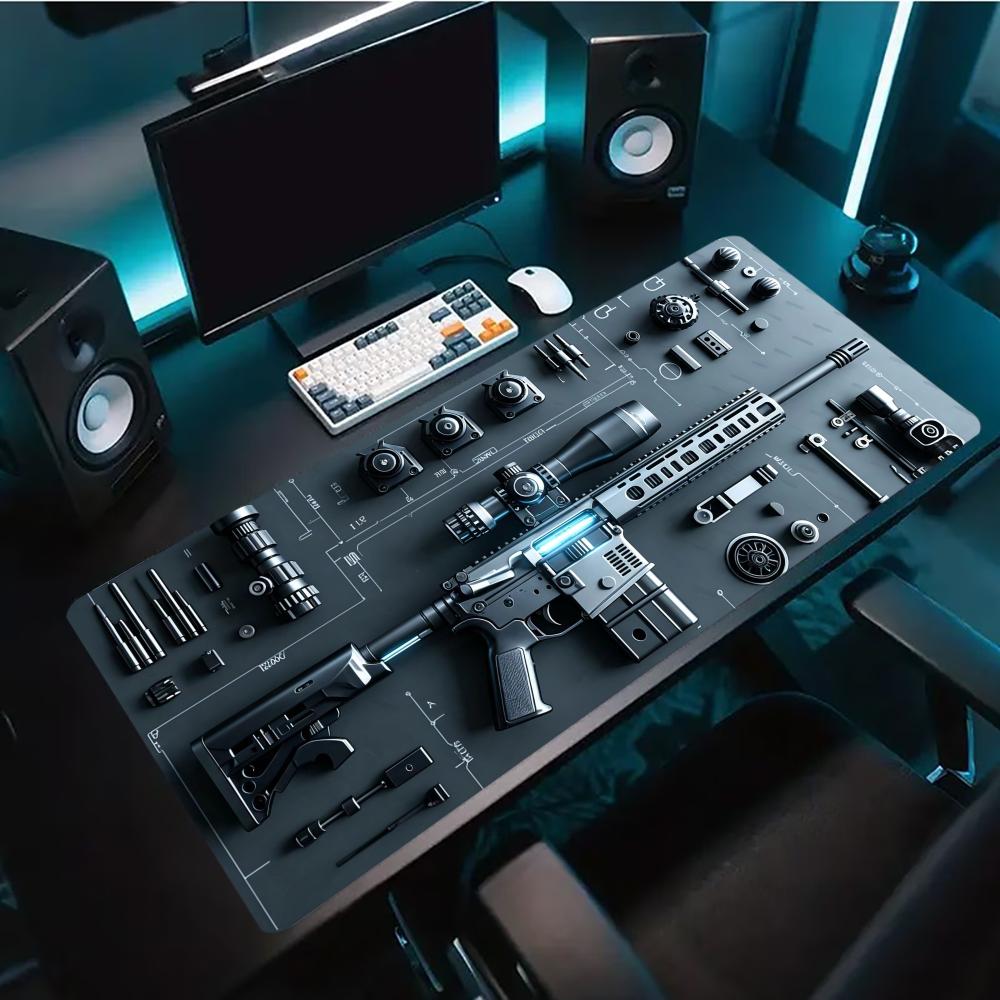 Office Tech Gear - Mouse Pad Gamer Estendido Industrial Tech