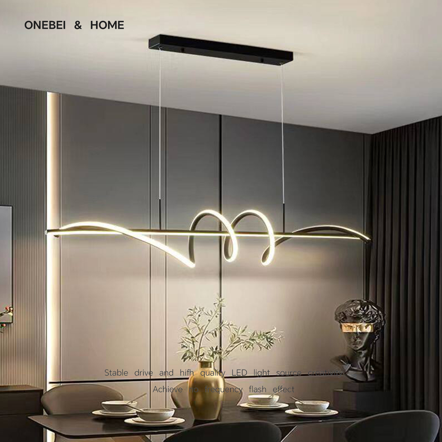 Office Technician - Luminária Pendente LED Moderna Rotativa -