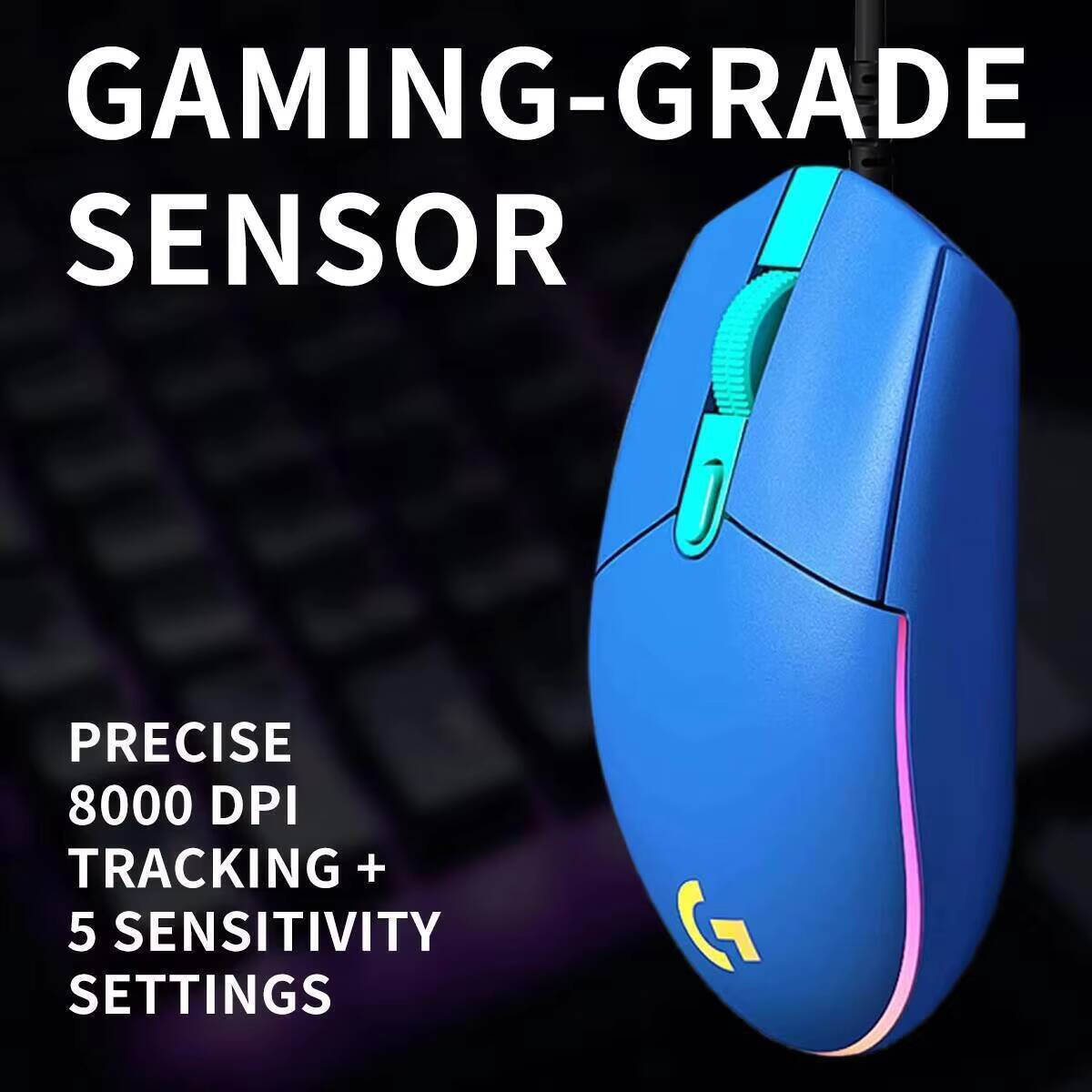 Mouse com Fio Logitech G203 pa - Logitech Mouse G203 avaliação e preço